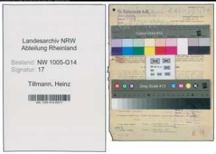 Entnazifizierung Heinz Tillmann , geb. 03.05.1903 (Dolmetscher)