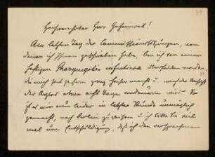 49: Brief von Eugen Huber an Otto von Gierke, Bern, 3.8.1908