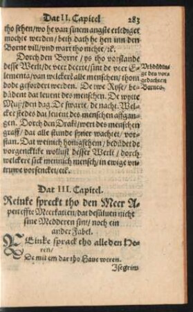 Dat III. Capitel.