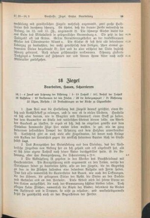 18 Ziegel Bearbeiten, Hauen, Scharrieren
