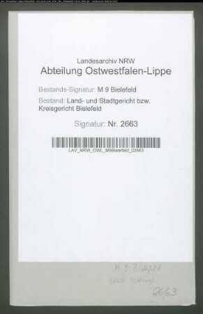 Erblasser: Uelk, Joseph; Erblasser: Uelk, Katharina, geb. Küper: Testament