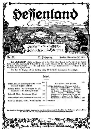 Nr. 22, Zweites November-Heft 1911
