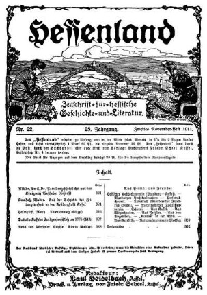 Nr. 22, Zweites November-Heft 1911