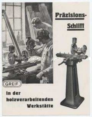 Präzisions-Schliff in der holzverarbeitenden Werkstätte