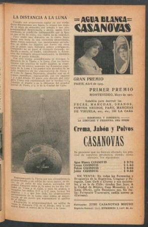 La distancia a la luna