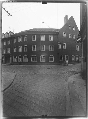 Meißen-Altstadt, Leipziger Straße. Wohnhaus. Straßenfront (Teilansicht)