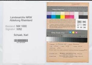 Entnazifizierung Karl Schaab, geb. 21.11.1895 (Pastor)