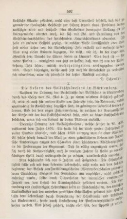 592[594]-598[600] Die Reform des Volksschulwesens in Württemberg