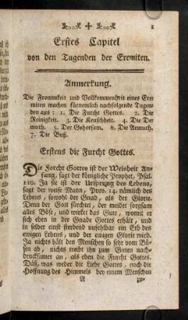 1-3, Erstens die Furcht Gottes