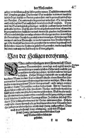 Von der Heiligenverehrung