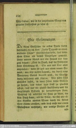 Edle Gesinnungen
