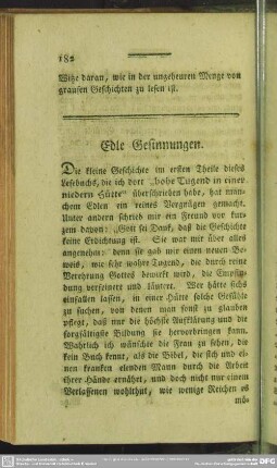 Edle Gesinnungen