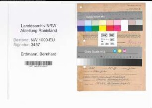 Entnazifizierung Bernhard Erdmann, geb. 21.05.1895 (Steiger)