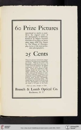 Bausch & Lomb Optical Co. [60 Prize Pictures]
