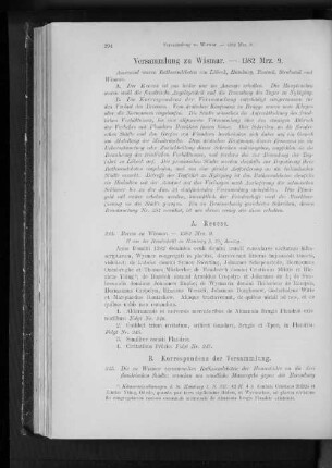 Versammlung zu Wismar. - 1382 Mrz. 9.