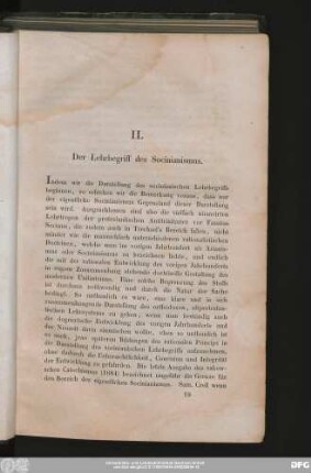 II. Der Lehrbegriff des Socinianismus.