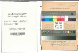 Entnazifizierung Heinrich Scheer , geb. 26.01.1904 (Polizeibeamter)