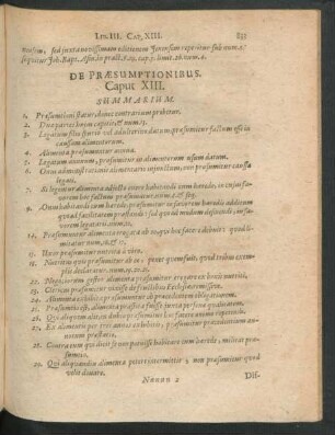 De Praesumptionibus. Caput XIII.