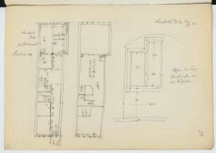 Haus Schnitzer, Neustadt/Orla: Grundrisse, Details (aus: Skizzen- und Fotoalbum 24)