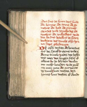 Dyt sint de seuen doet sunde etc.