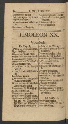 Timoleon XX.