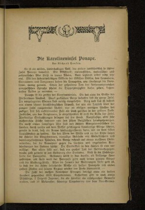 Die Karolineninsel Ponape.