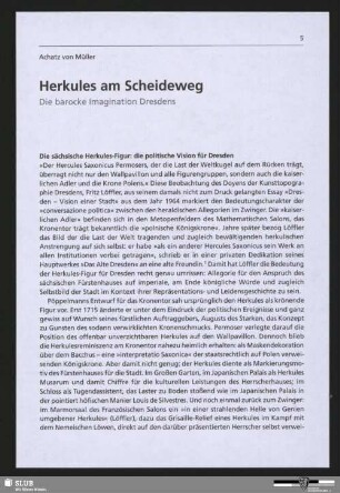 Herkules am Scheideweg - Die barocke Imagination Dresdens