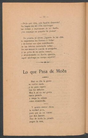 Lo que pasa de moda