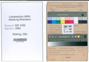 Entnazifizierung Otto Roehrig , geb. 01.04.1911 (Dentist)