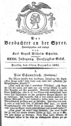 50. Stueck, 16. Dezember 1833