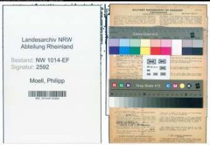 Entnazifizierung Philipp Moell , geb. 11.11.1913 (Baumeister)