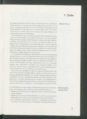 1. Ziele