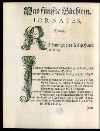 Das fünffte Büchlein.