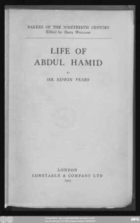 Life of Abdul Hamid