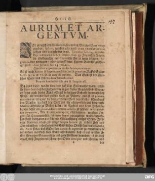Aurum Et Argentum.