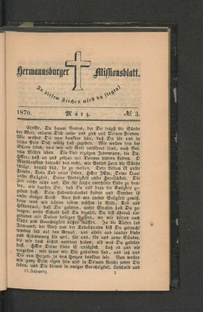 No. 3. März. 1870.