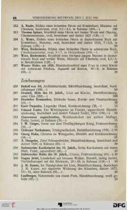 Zeichnungen (Nr. 288-321)