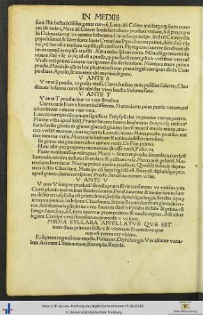 In Mediis Syllabis.