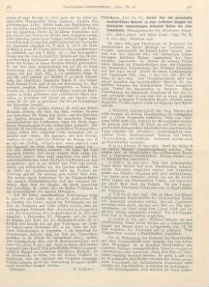366-367 [Rezension] Thielmann, Ph., Bericht über das gesammelte handschriftliche Material zu einer kritischen Ausgabe der lateinischen Übersetzungen biblischer Bücher des alten Testamentes