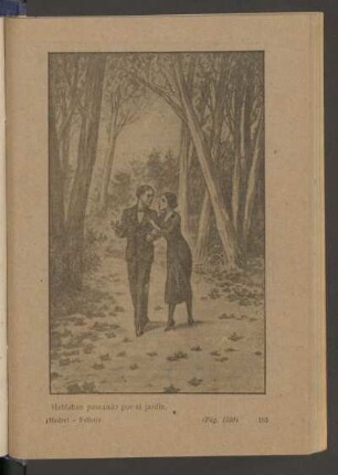 Hablaban paseando por el jardín. - [Ilustración]