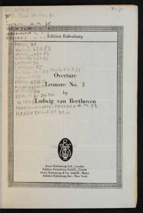 Overture Leonore No. 3