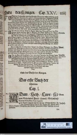 Das erste Buch der Chronica