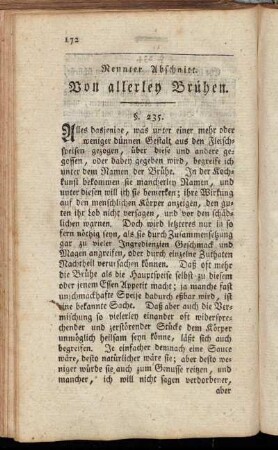Neunter Abschnitt. Von allerley Brühen.