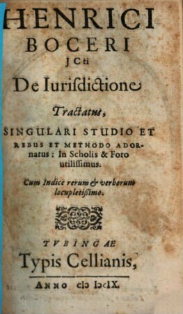 De iurisdictione Tractatus