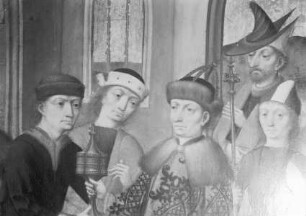Hauptaltar — Szenen aus dem Leben der Heiligen Nikolaus und Viktor — Szenen aus der Nikolauslegende — Die drei unschuldigen Ritter werden freigelassen