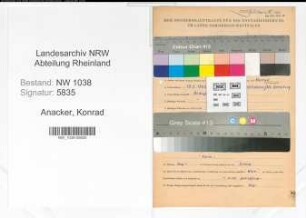 Entnazifizierung Konrad Anacker , geb. 13.02.1892 (Vollzugsbeamter)