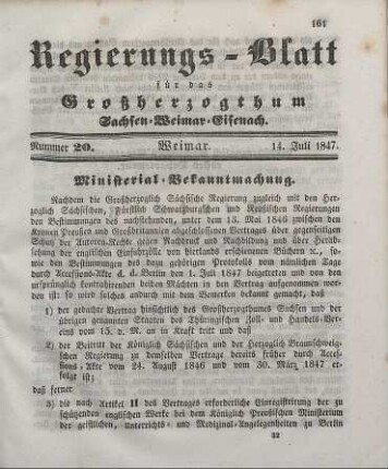 Nr. 20 : 14. Juli 1847