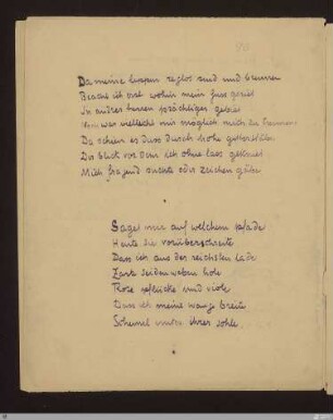 Da meine lippen reglos sind und brennen : [SW III: H14]; [SW III, S. 84/143]