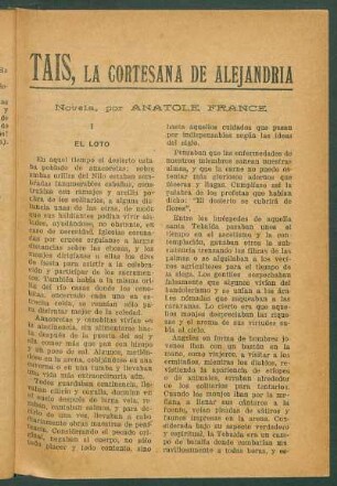 Tais, la cortesana de Alejandría : novela