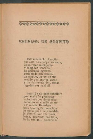 Recelos de Agapito